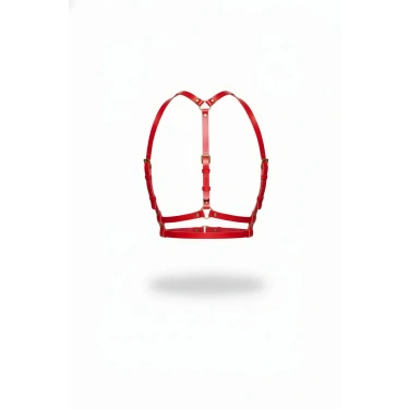 Kırmızı Kadın Kemer Deri Çoklu Şeritli Vücut Aksesuarı - Brf205