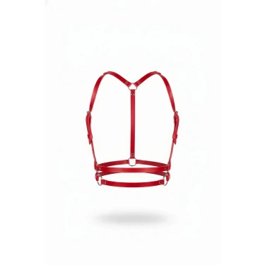 Kırmızı Kadın Kemer Halka Detaylı Vücut Aksesuarı - Brf210