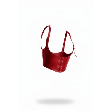 Kırmızı Kadın Kemer Korse Bağcıklı Omuz Detaylı - Brf1428