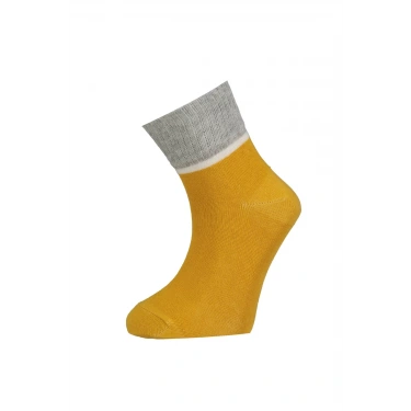 Kısa Soket Çorap  Hardal