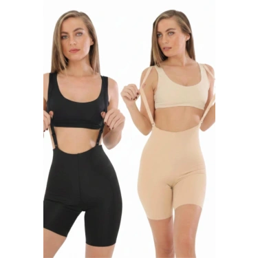 Lazer Askılı Paçalı Korse Kadın Ak4204