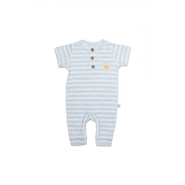 Line Colors Yarım Kol Patiksiz Tulum 15126 Mavi