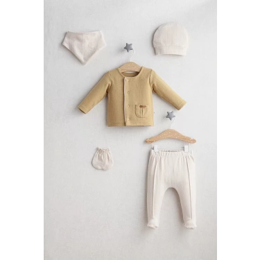 Little Bear 5li Zıbın Set 5445 Hardal