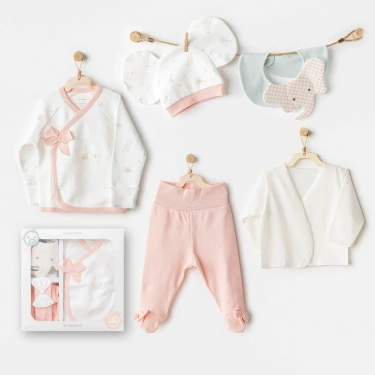 Love Family 5li Hastane Çıkış Seti Ekru