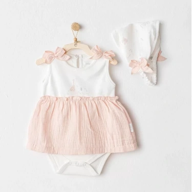 Love Family Bebek Elbise Takım Salmon