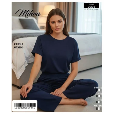 Mihra 20102 Kadın Oysho Kısa Kol Pijama Takımı