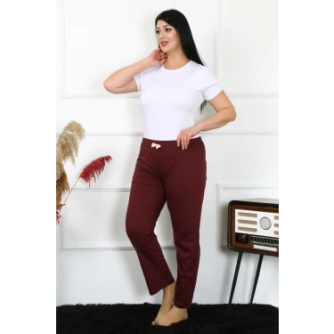 Moda Kadın Pamuklu Büyük Beden Alt Pijama