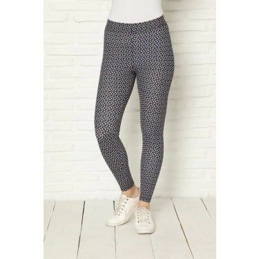 Moda Penye Likralı Tayt Lacivert