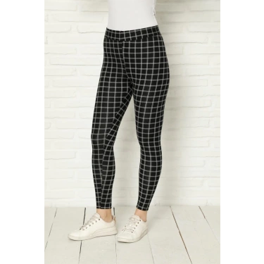 Moda Penye Likralı Tayt Siyah