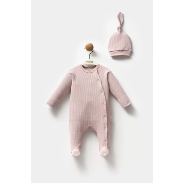 Moi Noi Şapkalı Tulum Mnb1235 Mürdüm