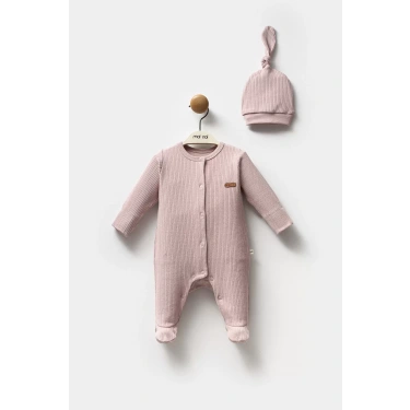 Moi Noi Şapkalı Tulum Mnb1236 Mürdüm