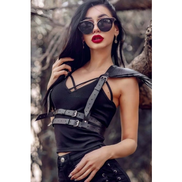 Omuz Kanatlı Çift Bel Harness - Brf717