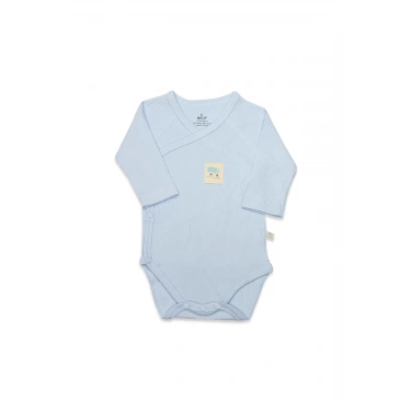 Organic Modal Flying Balloons Kruvaze Uzun Kol Body Bs17121 Mavi