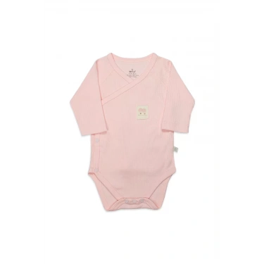 Organic Modal Flying Balloons Kruvaze Uzun Kol Body Bs17121 Pembe