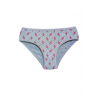 Pamuklu Geniş Kenarlı Likralı Desenli Bato Kadın Külot Desen 2