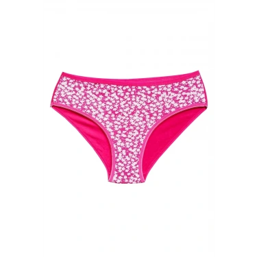 Pamuklu Geniş Kenarlı Likralı Desenli Bato Kadın Külot Desen 7