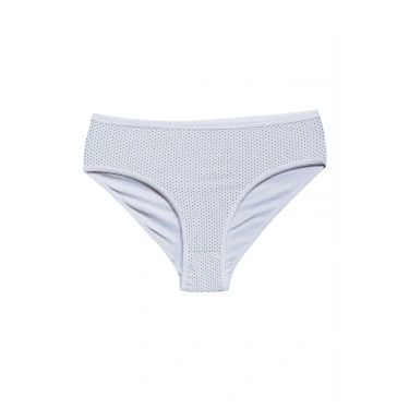 Pamuklu Geniş Kenarlı Likralı Desenli Bato Kadın Külot Desen 8