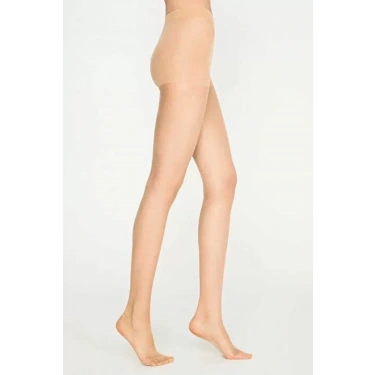 Parlak Fit 15 Likralı Külotlu Çorap Açık Ten Mudanis