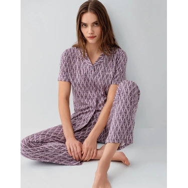 Pierre Cardin 9184-s Kadın Gömlek Pijama Takım