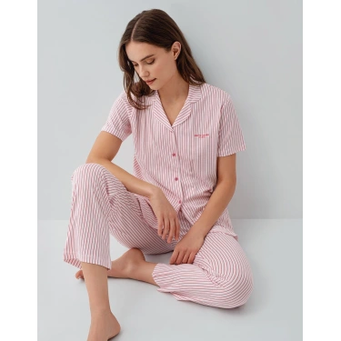 Pierre Cardin 9204-s Kadın Gömlek Pijama Takım