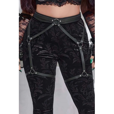 Seksi Deri Jartiyer Harness - Brf956