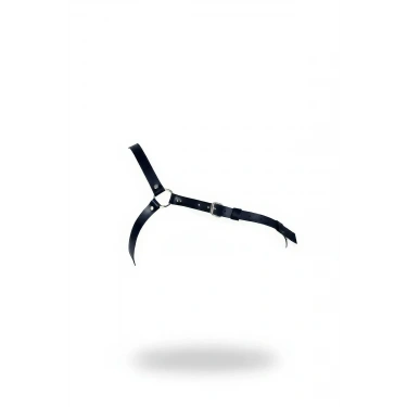 Siyah Kadın Kemer Deri Vücut Aksesuarı Halka Detaylı - Brf132