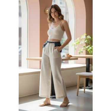 Siyah Kadın Kemer Katmanlı Yan Panelli Bel Aksesuarı - Brf1254