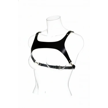 Siyah Kadın Kemer Suni Deri Vücut Tokalı Detaylı - Brf1199