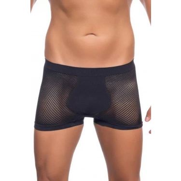 Siyah Mı Emay 2106 Fileli Soft Erkek Boxer