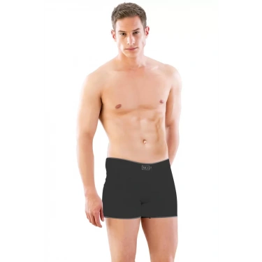 Siyah Mı Emay 2108 Seamless Uzun Erkek Boxer