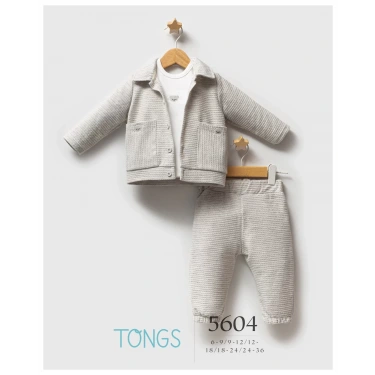 Tongs Baby Classic Bear 3lü Takım 5604 Gri