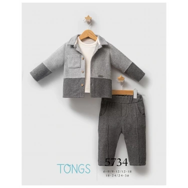 Tongs Baby Customary 3lü Takım 5734 Gri