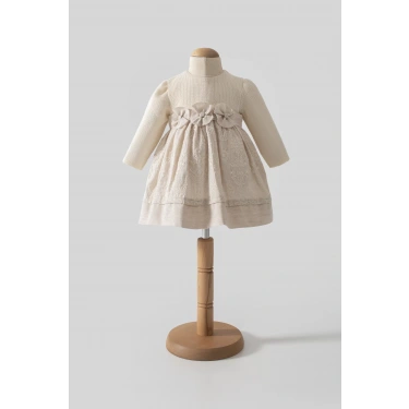 Tongs Baby Elbise 8051 Ekru