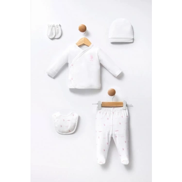 U.s Polo 5li Hastane Çıkış Seti Usb2358 Beyaz