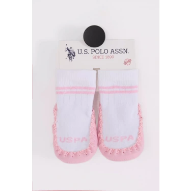 U.s. Polo Assn Çarık Çorap Usb2800 Beyaz-pembe
