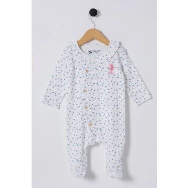 U.s Polo Bebek Tulum Usb2435 Beyaz-mavi