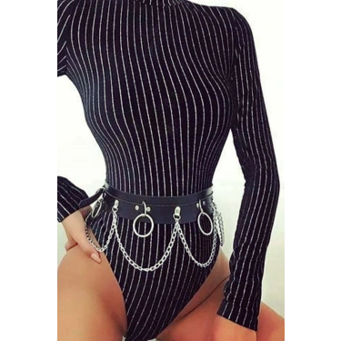 Zincirli Bel Üzeri Şık Harness Brf639