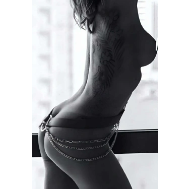 Zincirli Deri Seksi Kemer - Brf432