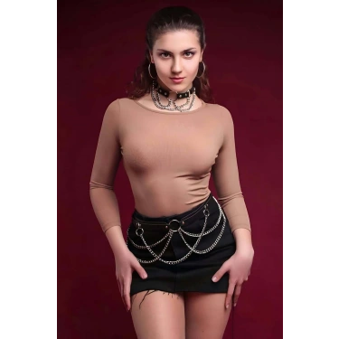 Zincirli Tasma Kemer Takım - Brf506