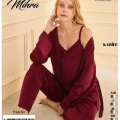 13402 Kadın Kadife 3lü Pijama Takımı