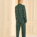 19103 Kadın Düğmeli Uzun Kol Pijama Takımı
