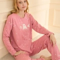 19104 Kadın Uzun Kol Pijama Takımı
