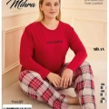 50802 Kadın Battal Milan O Yaka Pijama Takımı