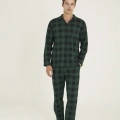 9209 Erkek Apaj Yaka Pijama Takım