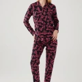Barbie 1767-s Kadın Gömlek Yaka Pijama Takımı