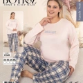 Boyraz 0165 Kadın Sandy Battal Uzun Kol Pijama Takımı