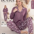 Boyraz 0206 Kadın Sandy Patlı Uzun Kol Pijama Takımı