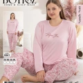 Boyraz 0261 Kadın Sandy Battal Uzun Kol Pijama Takımı