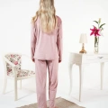 Estiva 25361 Gömlek Yaka Kadife Pijama Takımı