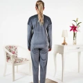 Estiva 25383 Uzun Kol Kadife Pijama Takımı